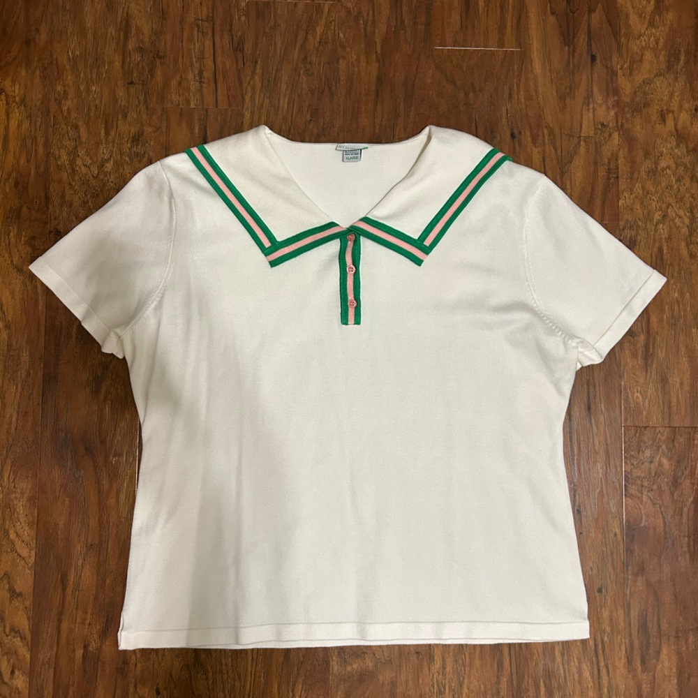 AKA Sorority Short Sleeve Polo Shirt With Back Flap Logo - Picture 6 of 10